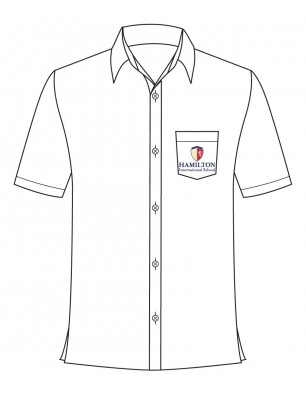 White Short Sleeve Shirt -- [GRADE 1 - GRADE 8]