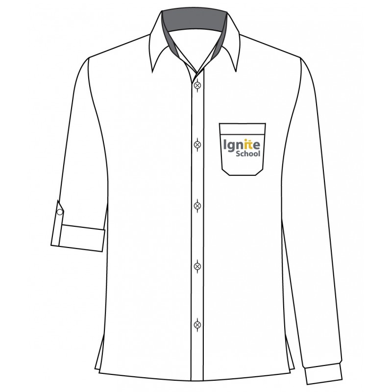 White Foldable Shirt -- [GRADE 3 - GRADE 5]