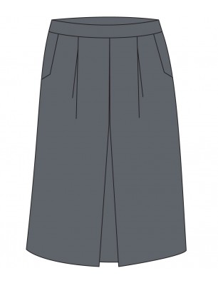Grey Long Skirt -- [GRADE 3 - GRADE 5]