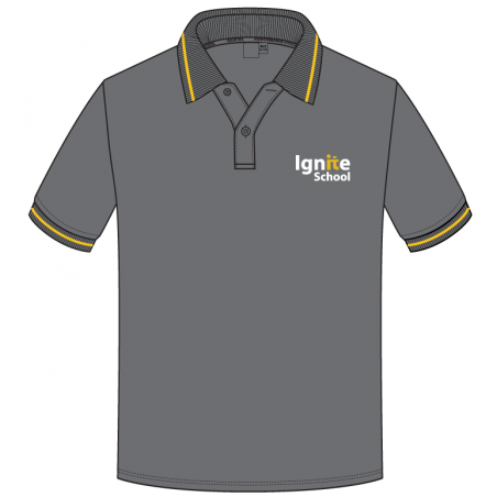 SSL Gray Polo Shirt -- [GRADE 9 - GRADE 12]