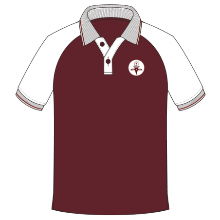 SSL White/Maroon T.Shirt -- [GRADE 6 - GRADE 8]