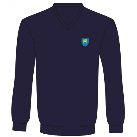 Navy Blue V-Neck Sweater -- [Pre School - YEAR 6]