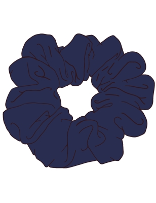 Navy Blue Scrunchies<br/>[PRE-SCHOOL - YEAR 11]