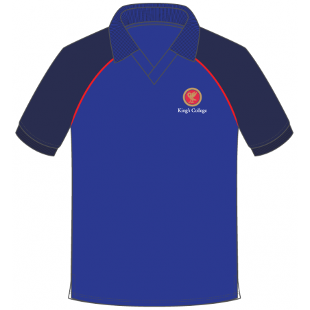 تي شيرت بولو - أزرق -- [مرحلة الحضانة - الصف 8]