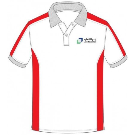 White Polo [ P.E ] T.Shirt -- [GRADE 1 - GRADE 12]