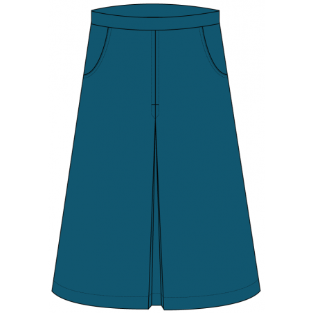 Teal Knee Length Skirt -- [GRADE 1 - GRADE 5]
