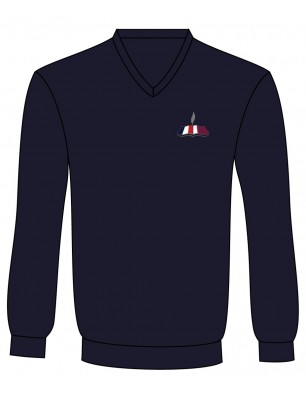 Navy Blue V-Neck Sweater