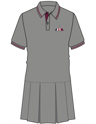 Grey Polo Dress -- [PRE KG - KG2]