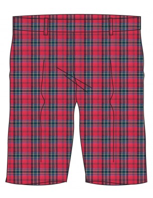 Red Tartan Bermuda -- [Pre KG - KG2]