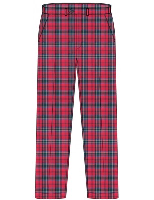 Red Tartan Trouser -- [Pre KG - KG2]