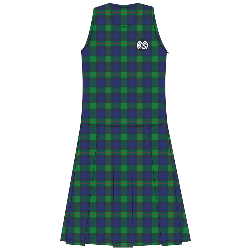 Green clearance tartan pinafore