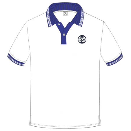 SSL White Polo T.Shirt [B Col] -- [GRADE 6 - GRADE 12]