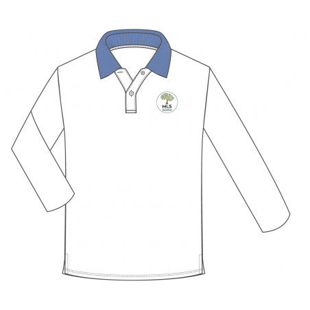 FSL White Polo L/B Collar -- [PRE-K - KG2]