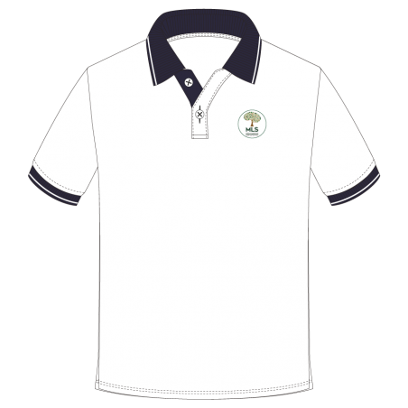 SSL White Polo D/B Collar -- [GRADE 1 - GRADE 6]