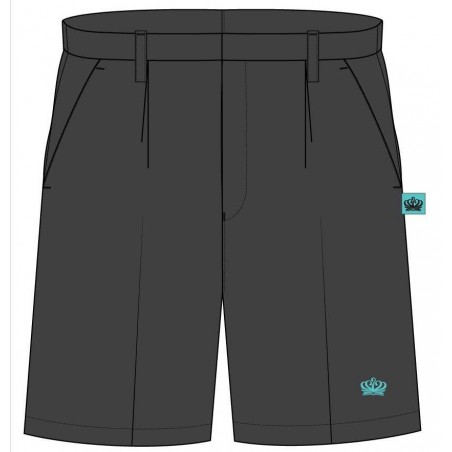 Grey Herringbone Bermuda Short