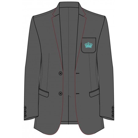 Grey Blazer With Logo