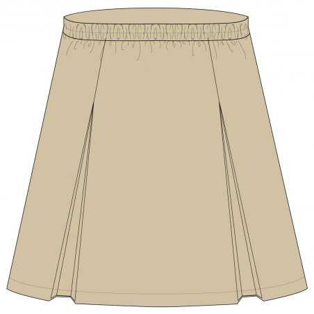 Khaki Half Skirt -- [KG1 - KG2]