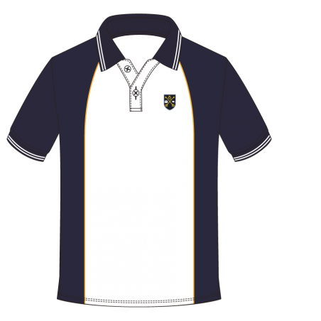 NB White [ P.E ] T.Shirt -- [FS1 - YEAR 13]