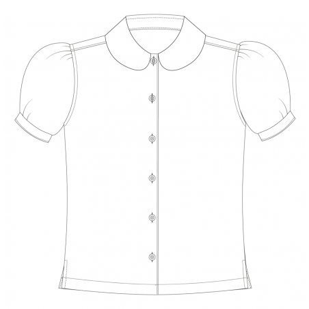 Puffed SL White Blouse -- [FS1 - YEAR 2]