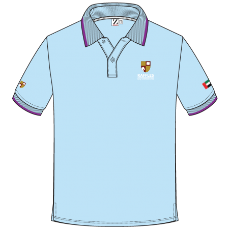 Powder Blue Polo T.Shirt -- [PRE-K - GRADE 1]