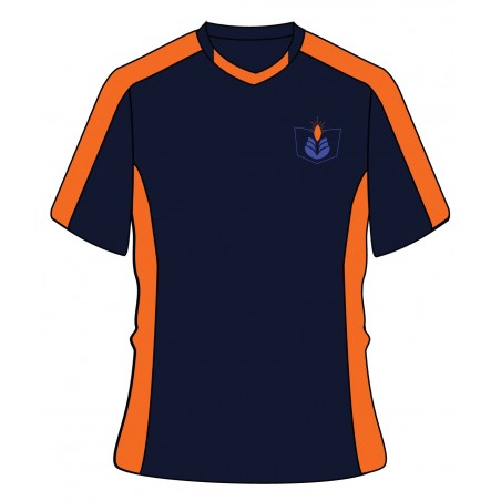 V-Neck [  P.E  ] T.Shirt -- [KG1 - GRADE 12]
