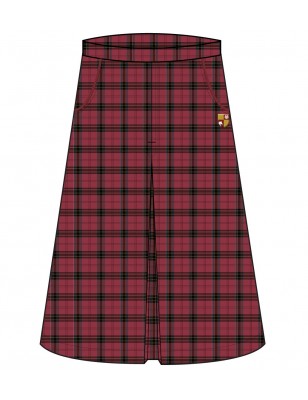 Tartan (Maroon) Skirt -- [GRADE 6 - GRADE 12]