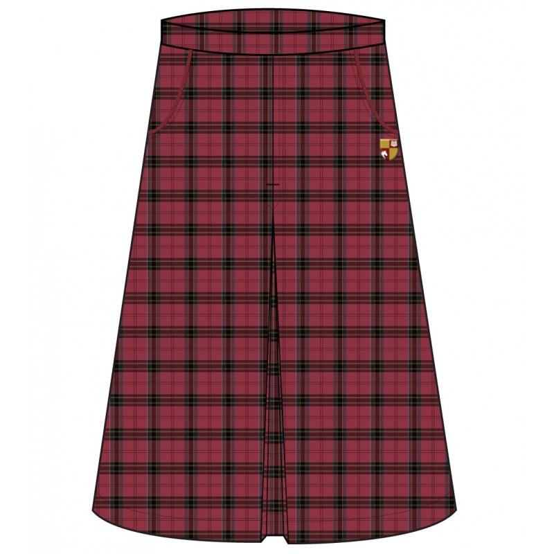 Tartan (Maroon) Skirt -- [GRADE 6 - GRADE 12]
