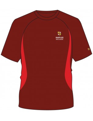 Maroon/Red Panel HC T.Shirt -- [KG1 - GRADE 12]