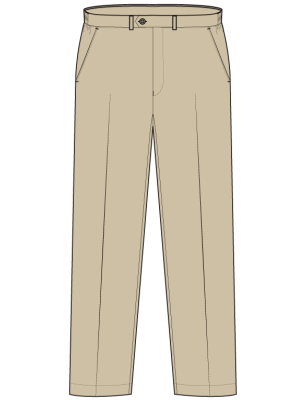 Girls Khaki Trouser<br/>[GRADE 1 - GRADE 10]