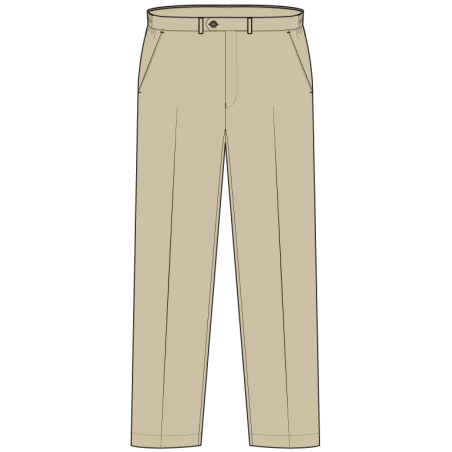 Girls Khaki Trouser -- [GRADE 1 - GRADE 10]