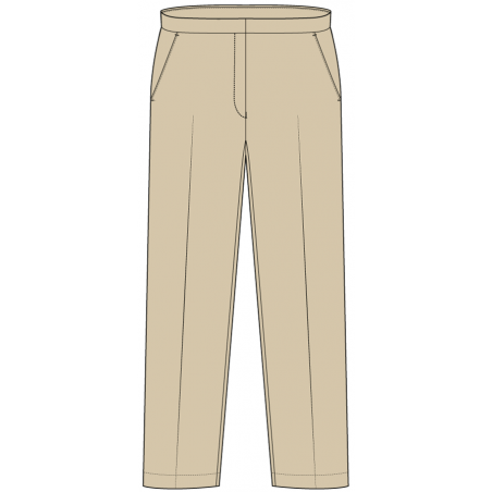 Khaki Girls Trouser -- [GRADE 1 - GRADE 9]