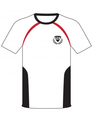 White Polo   [ P.E. ]  T-Shirt