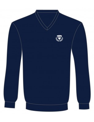 Navy Blue V-Neck Sweater -- [KG - GRADE 8]