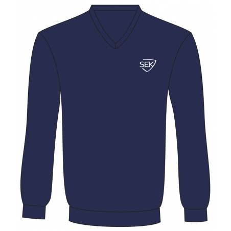 Navy Blue V-Neck Sweater -- [KG1 - GRADE 12]