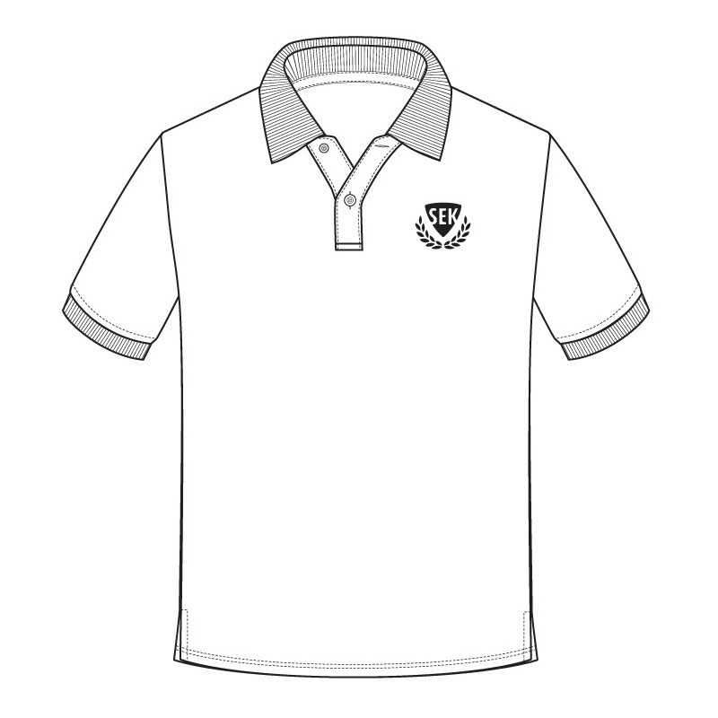 White Polo T.Shirt -- [KG - GRADE 3]