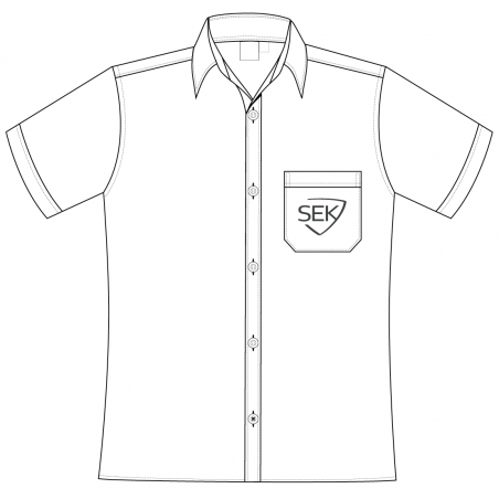 White Oxford Blouse -- [SECONDARY]