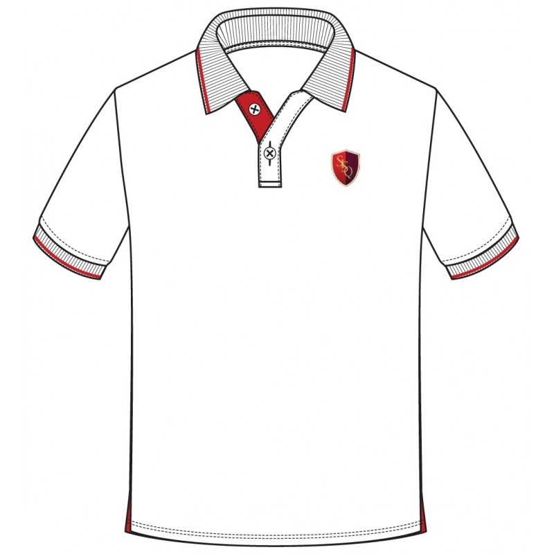 SL White Polo T.Shirt -- [KINDERGARDEN - GRADE 10]