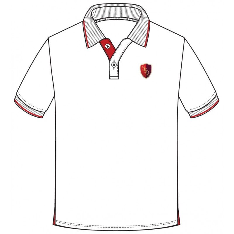 SL White Polo T.Shirt -- [KINDERGARDEN - GRADE 5]