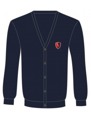 Navy Blue Cotton Cardigan -- [PRE-SCHOOL 1 - GRADE 10]