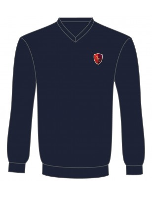 Navy Blue V Neck Sweater -- [PRE-SCHOOL 1 - GRADE 10]