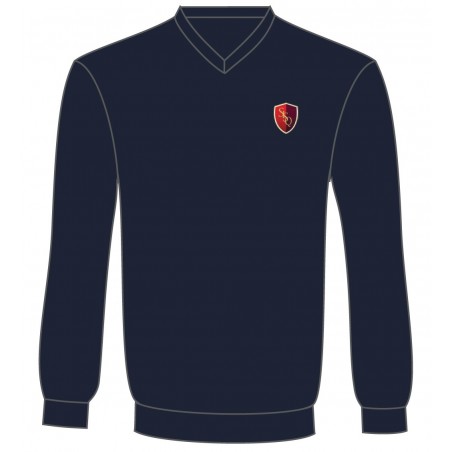 Navy Blue V Neck Sweater -- [PRE-SCHOOL 1 - GRADE 10]