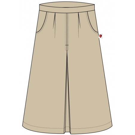 Khaki Knee Length Skirt -- [KINDERGARDEN - GRADE 10]