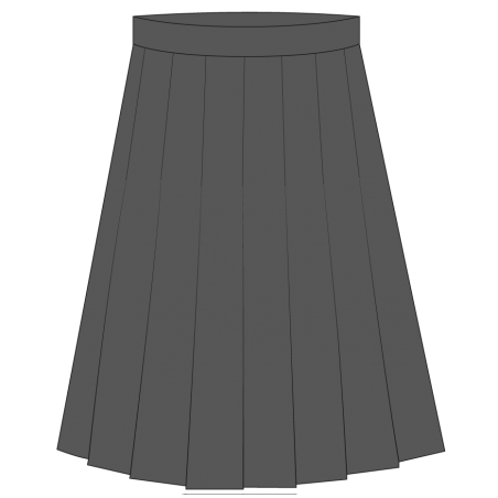 Grey Skirt Box Pleated -- [GRADE 5 - GRADE 9]
