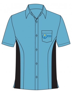 Oxford Blouse With Panel -- [GRADE 6 - GRADE 12]