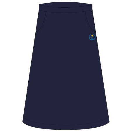 Navy Blue A Line Long Skirt -- [GRADE 4 - GRADE 12]