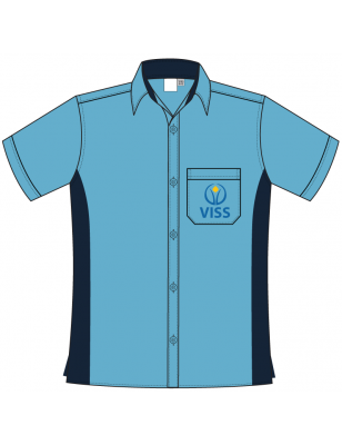Sky Blue Shirt With Panel<br/>[GRADE 6 - GRADE 12]