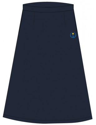 Navy Blue A Line Long Skirt<br/>[GRADE 4 - GRADE 12]