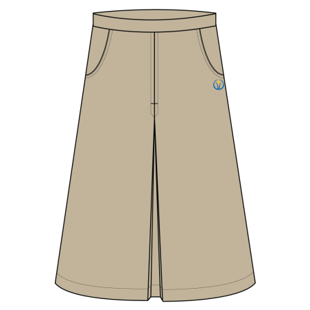 Khaki Pleated Skirt -- [GRADE 2 - GRADE 4]