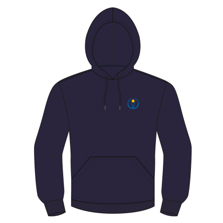 Navy Blue Fleece Hoodie -- [PRE-K - GRADE 9]