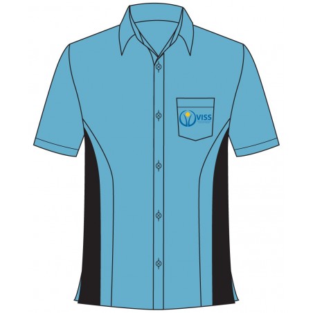 Sky Blue Blouse With Panel -- [GRADE 6 - GRADE 7]